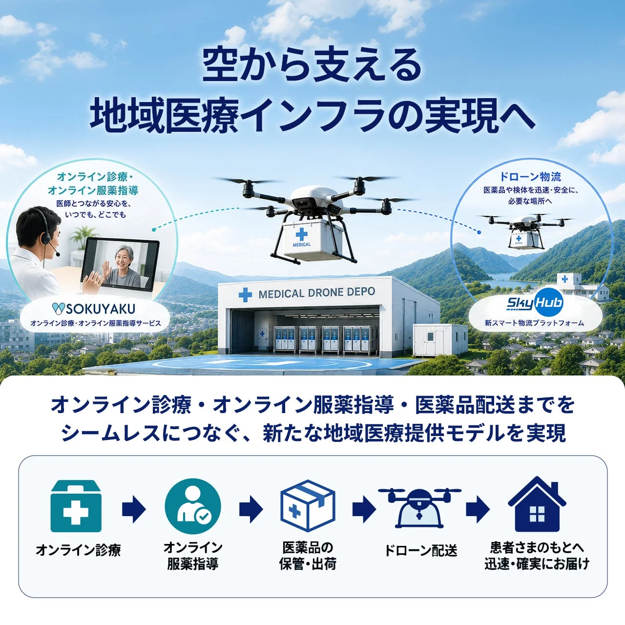 空から支える地域医療インフラの実現