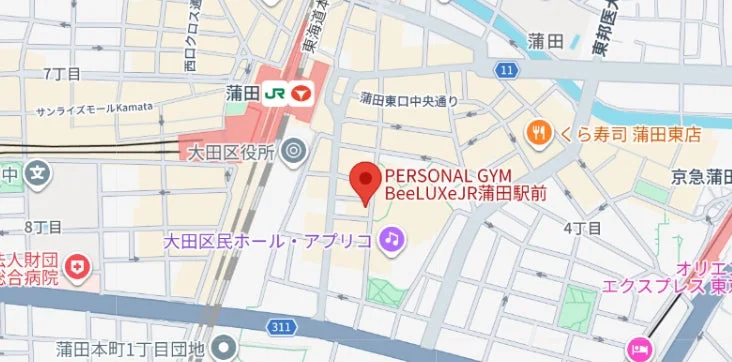 JR蒲田駅周辺地図