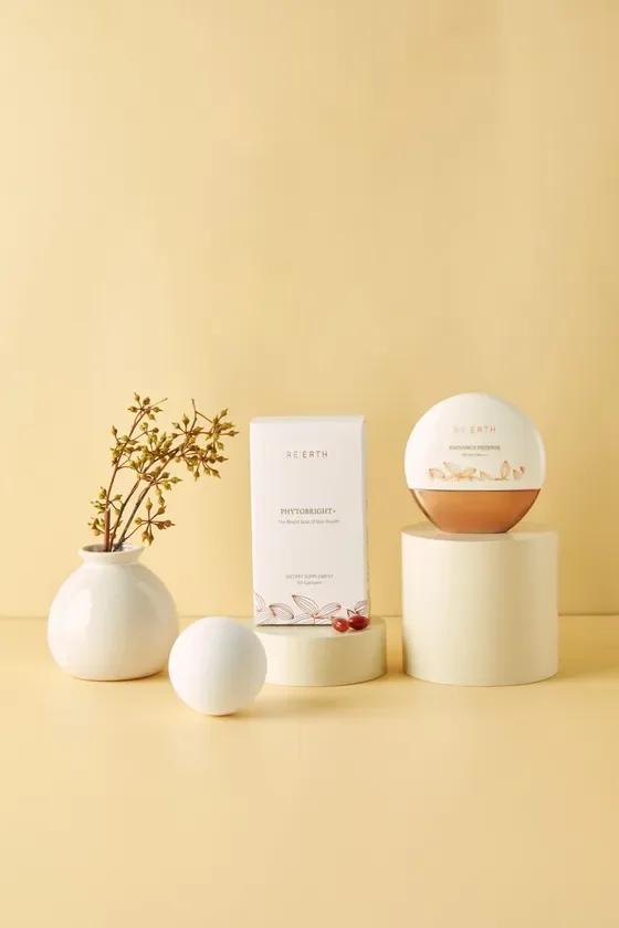 RE:EARTHブランドの健康補助食品「PHYTOBRIGHT+」と「RADIANCE DEFENSE」