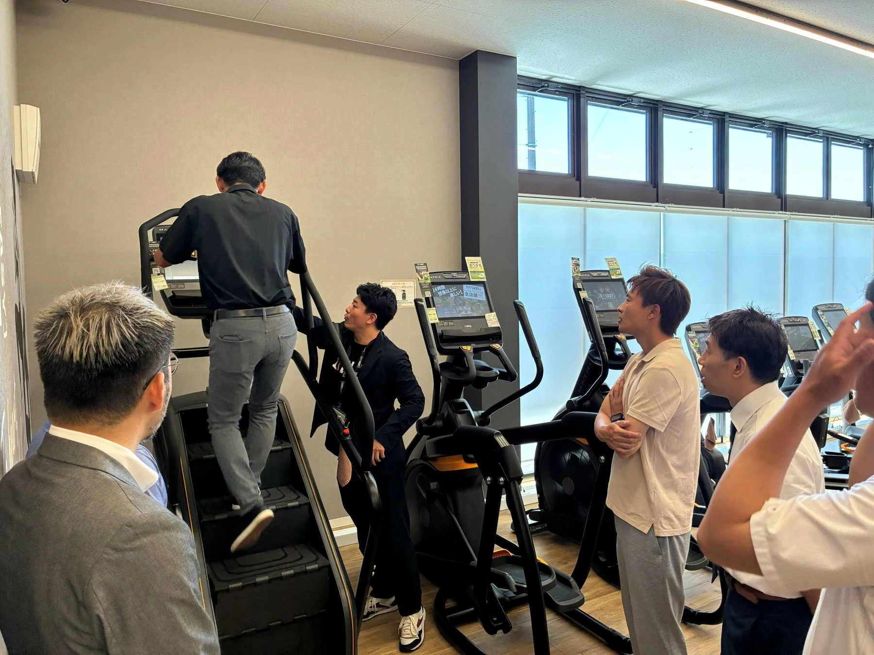 ステアクライマーの視察