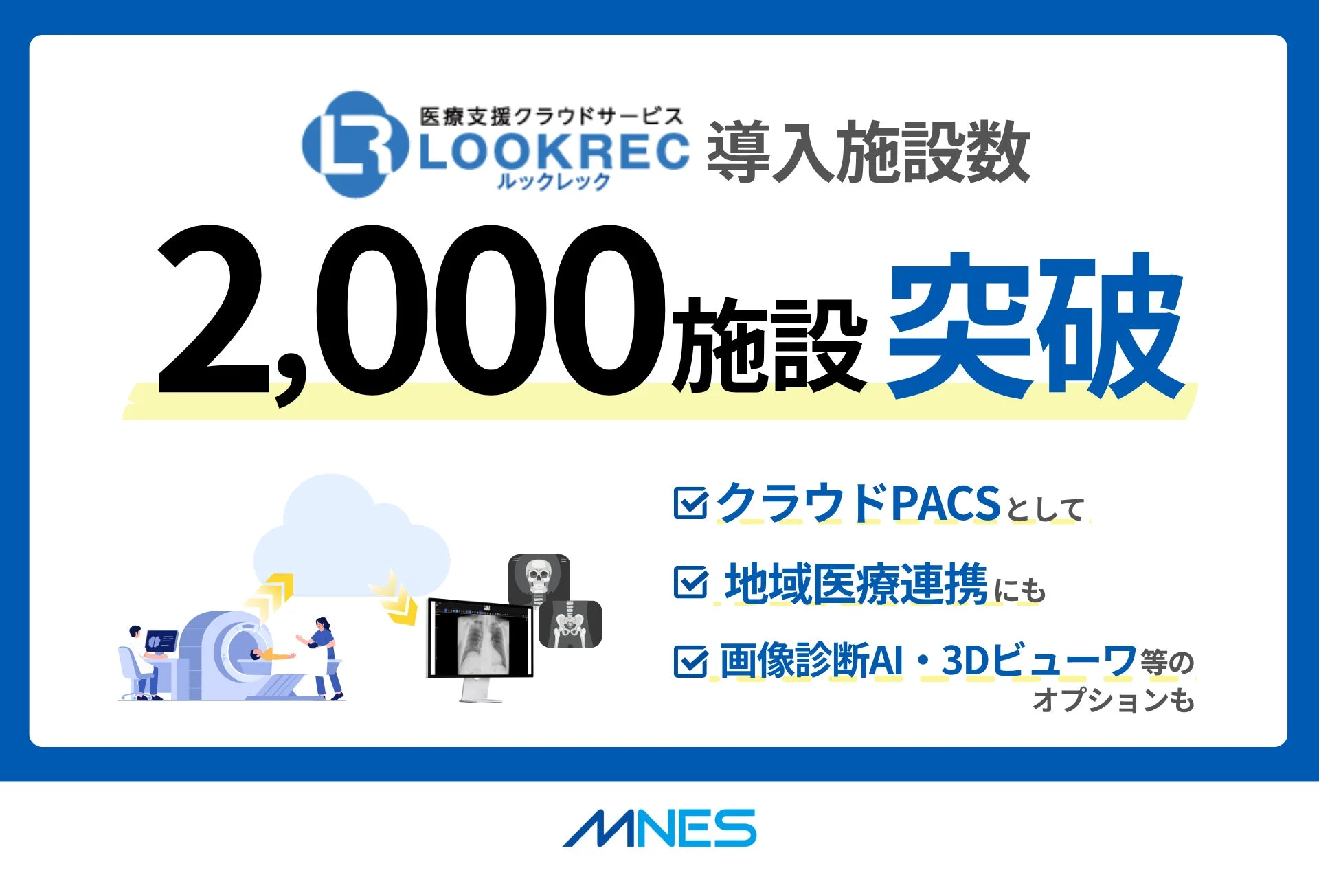 LOOKREC導入施設数2,000施設突破