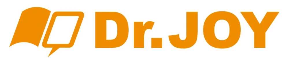 オレンジ色の「Dr.JOY」というテキストロゴです