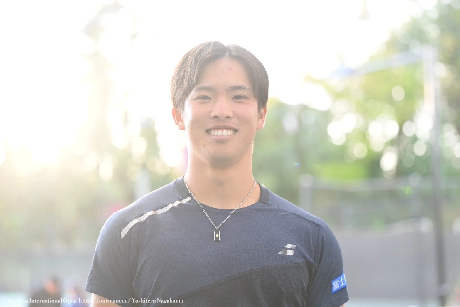 笑顔を見せる齋藤惠佑選手
