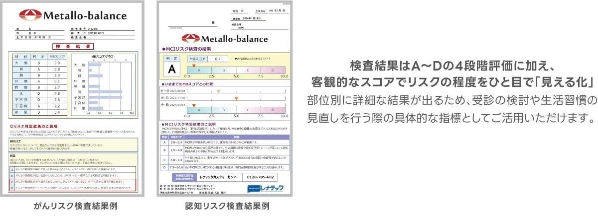 メタロ・バランス検査結果例