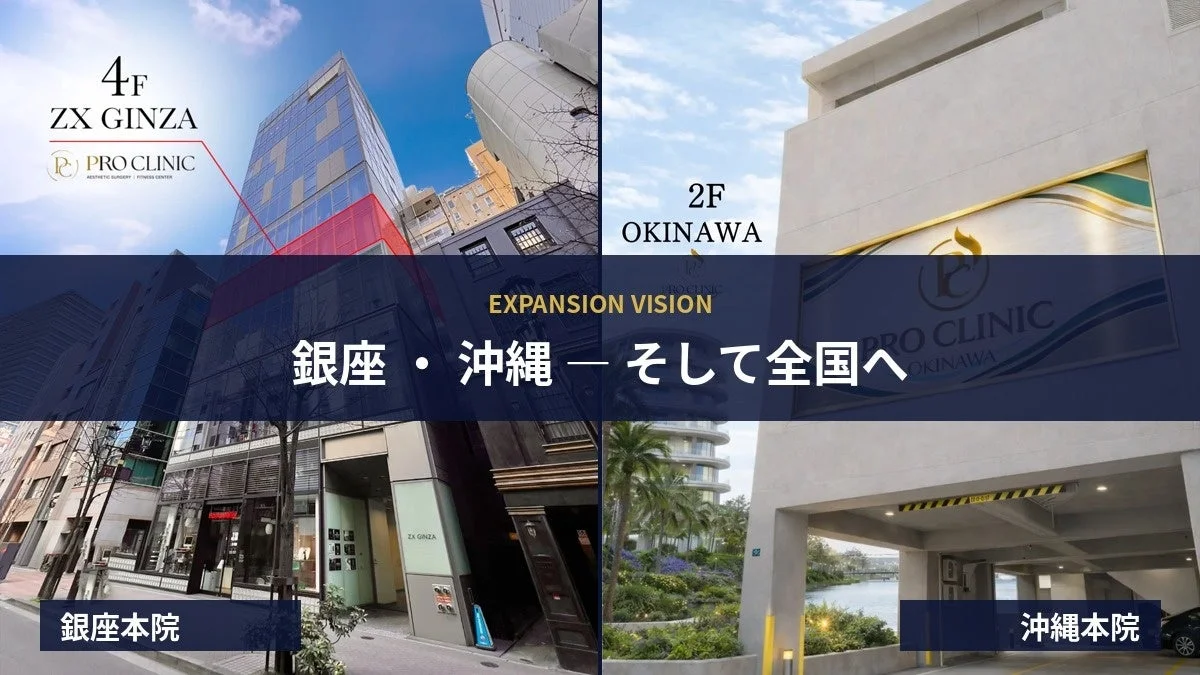 PRO CLINIC 銀座・沖縄 ― そして全国へ