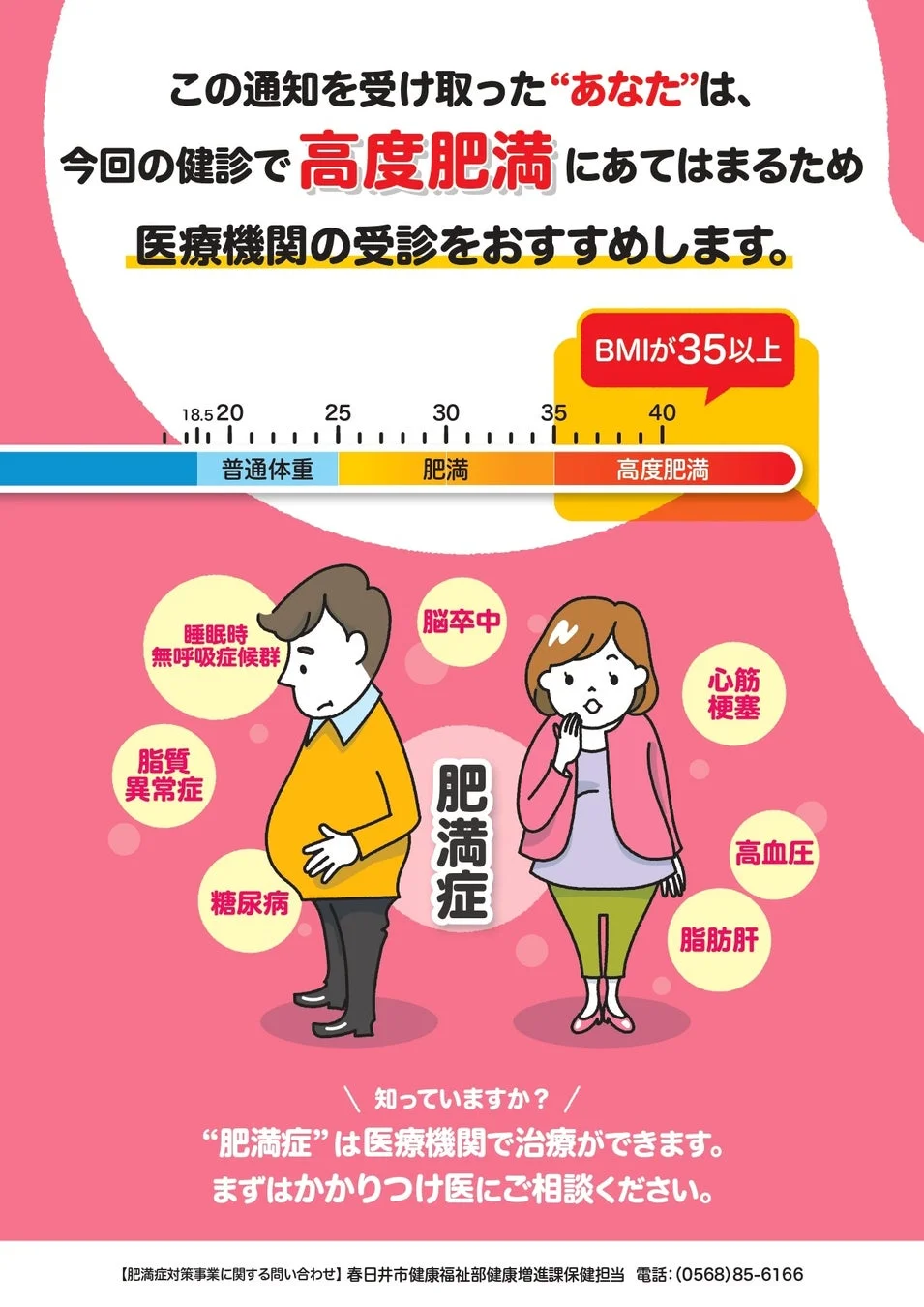 受診勧奨レターの例2