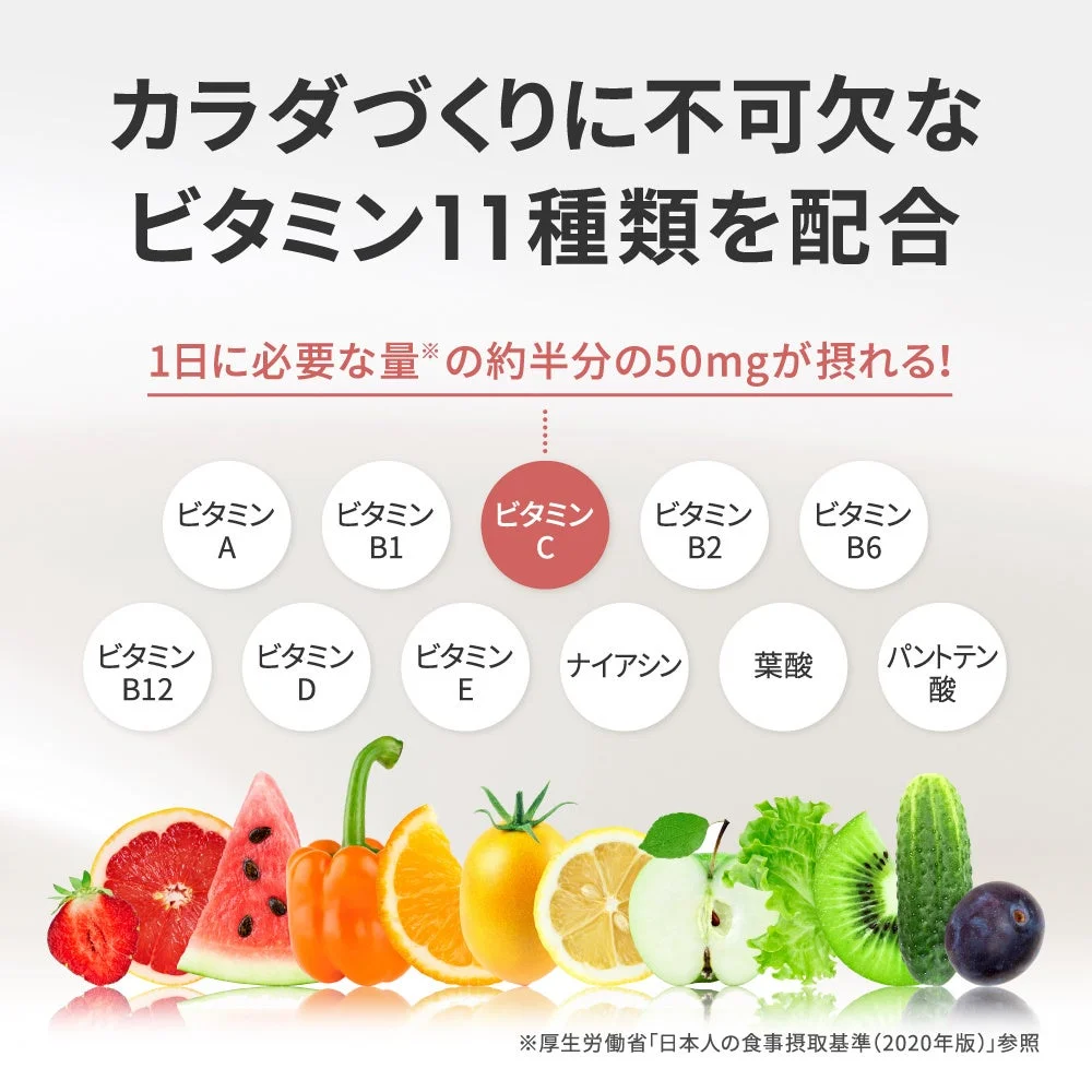 ビタミン11種類を配合