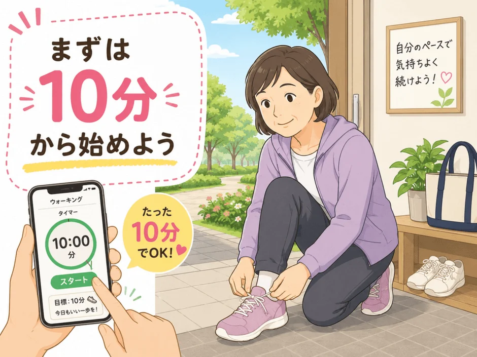 ウォーキングアプリと女性