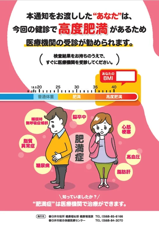 受診勧奨レターの例1