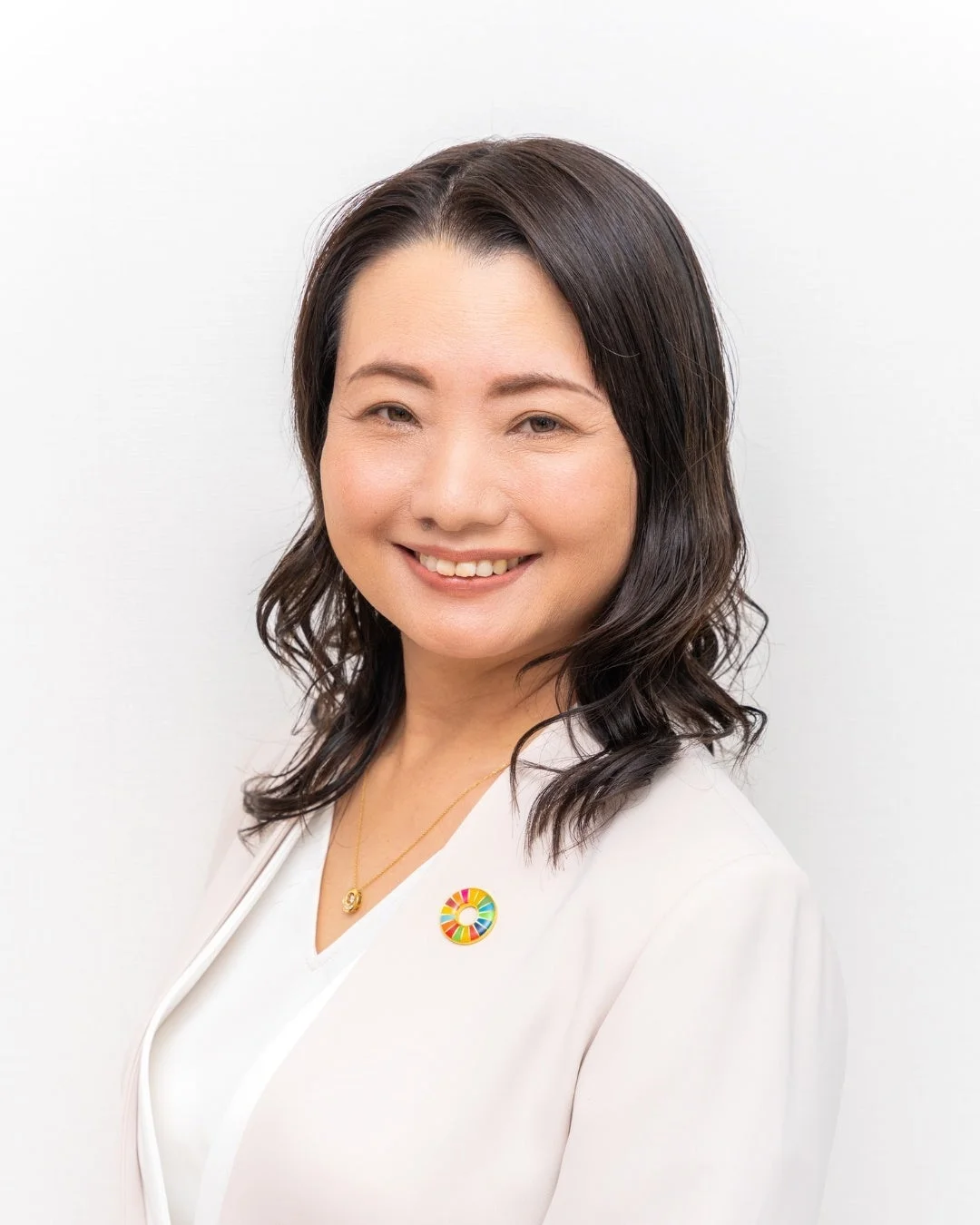 笑顔の女性