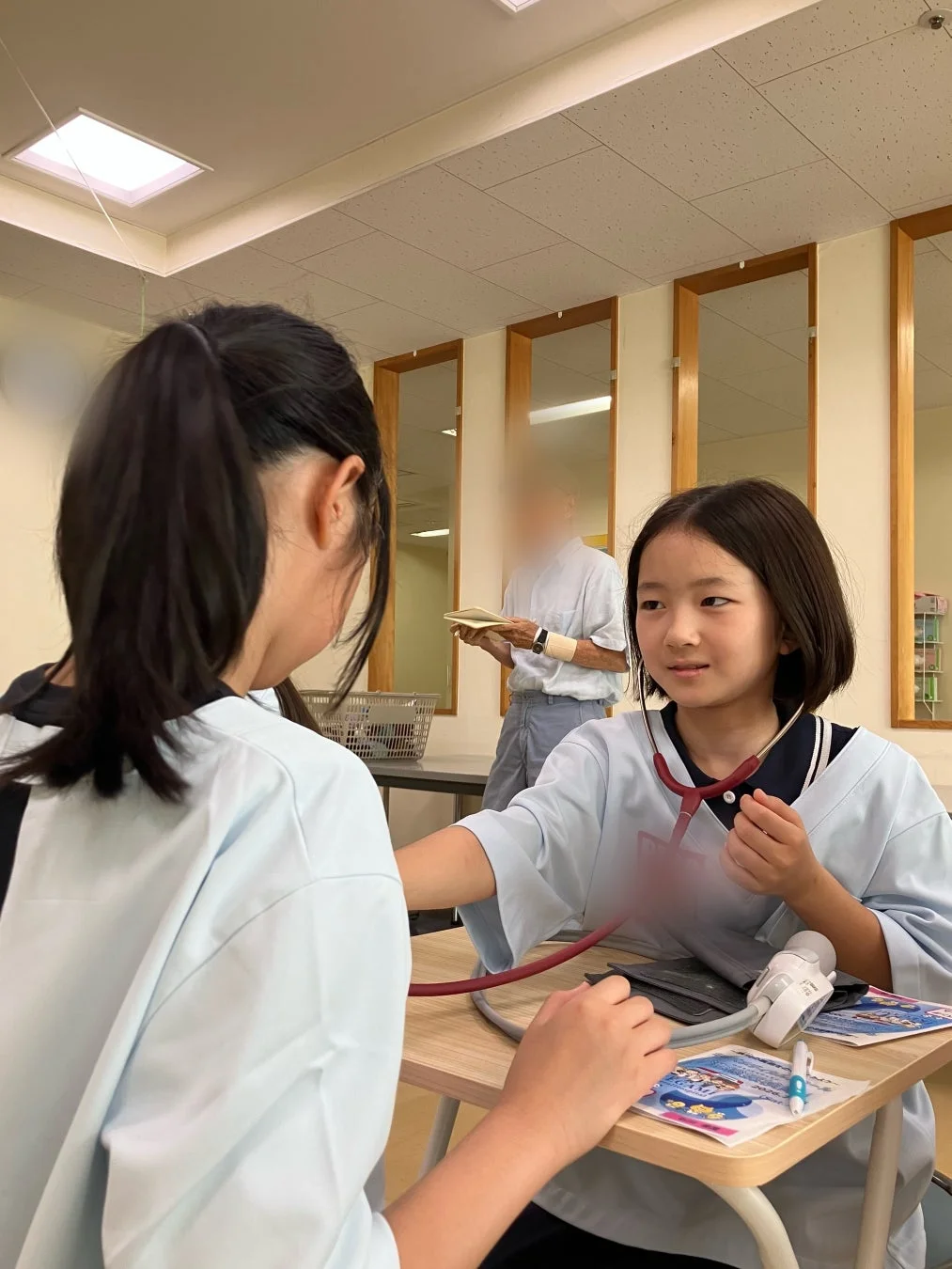 聴診器・血圧計体験