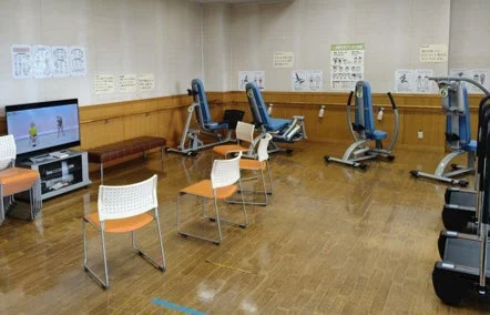 リハビリテーション施設のような運動スペース