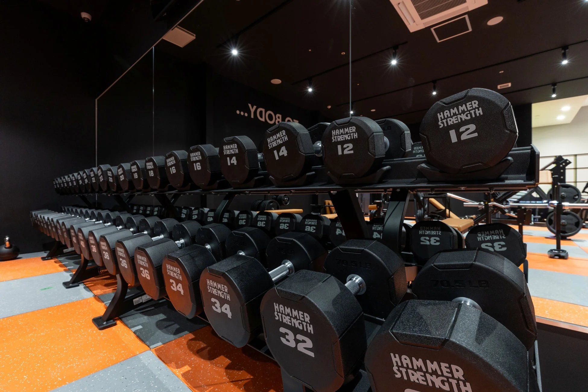 HAMMER STRENGTHのダンベルラック