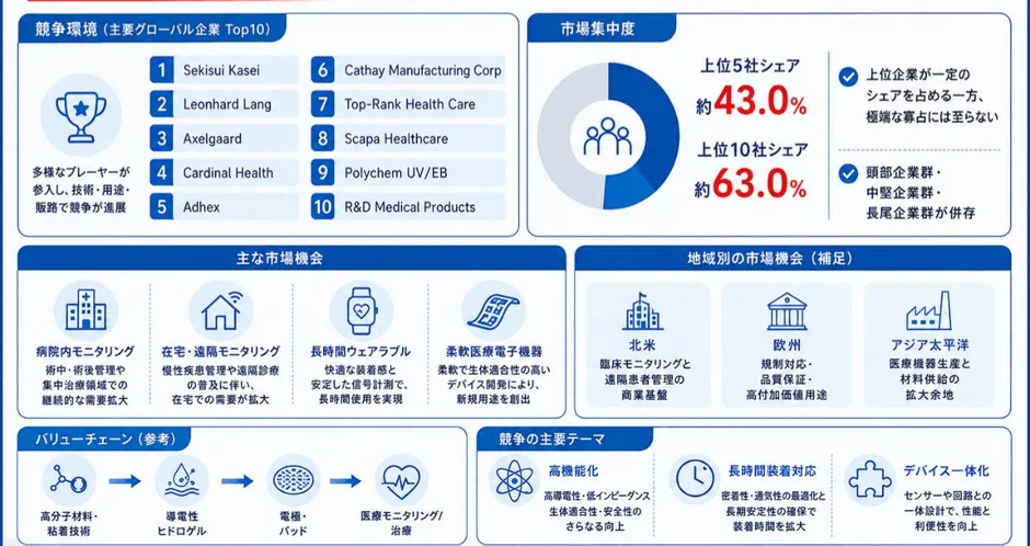 競争環境と主要グローバル企業