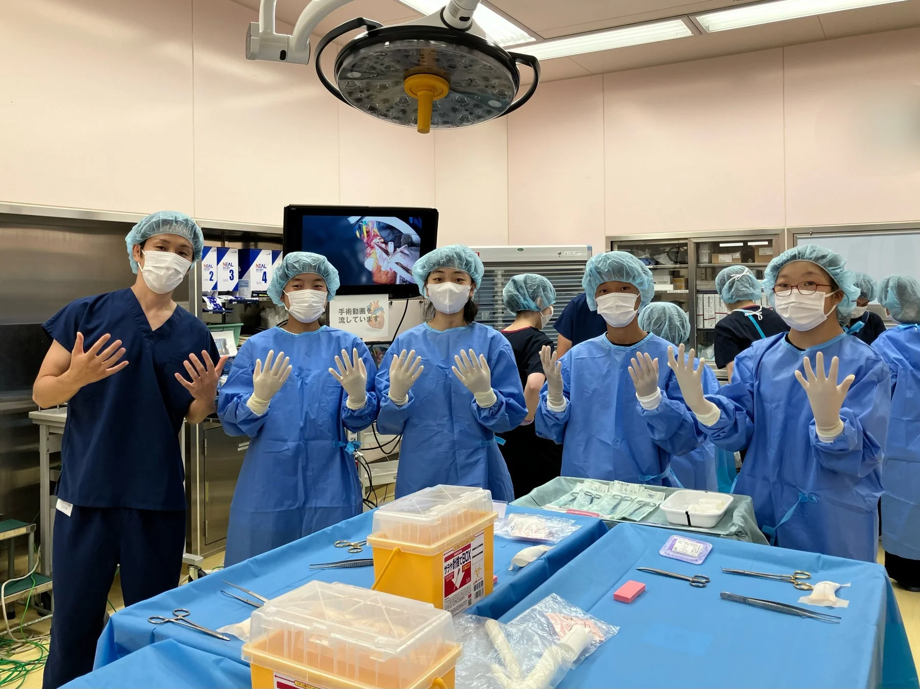 手術実習の様子